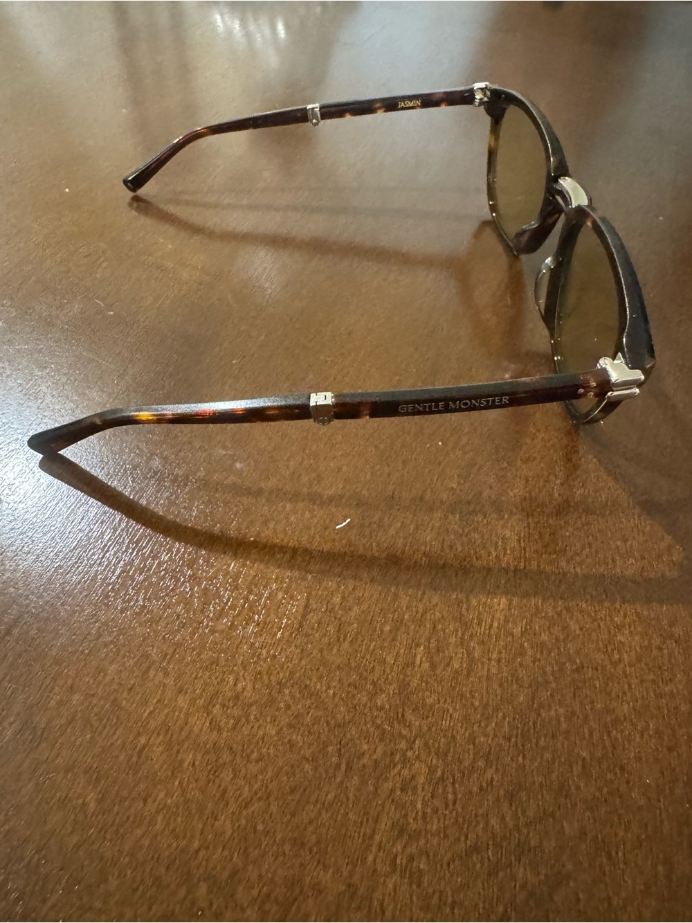 GENTLE MONSTER Tortoiseshell Frame Sunglasses with Amber Lenses - Picture 6 of 9